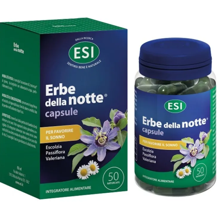 ESI Srl Esi Erbe Della Notte Activ 50 Capsule - Integratore Sonno New