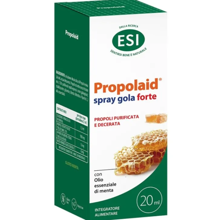 ESI Srl Esi Propolaid PropolGola Forte Menta Spray 20 mlIntegratore Benessere Gola Sale