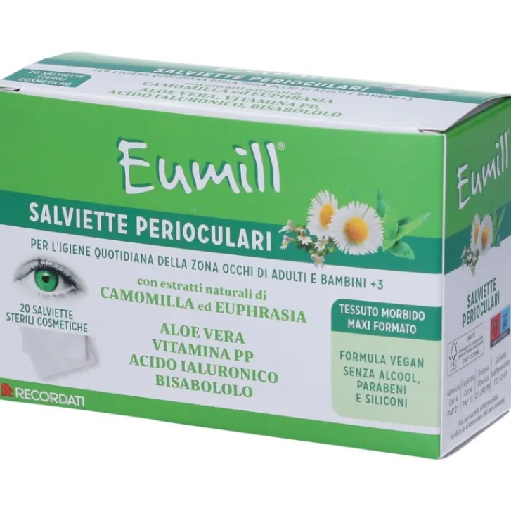 RECORDATI SpA Eumill Salviettine Perioculari 20 pezzi Hot