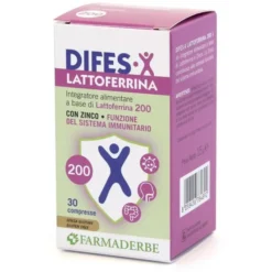 FARMADERBE Difes-X Lattoferrina 200 30 Compresse - Integratore Difese Immunitarie Best