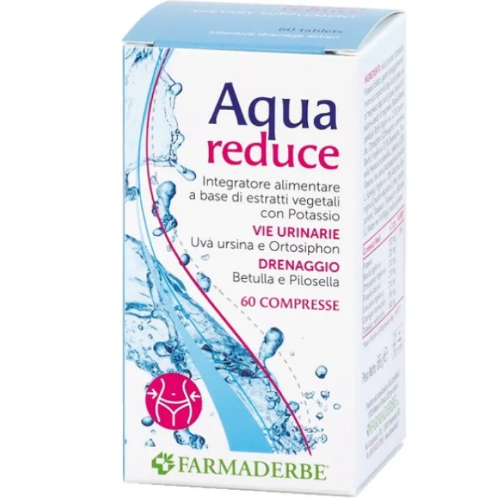 FARMADERBE Nutralite Acqua Reduce 60 Compresse - Integratore Elimina Liquidi in Eccesso Discount