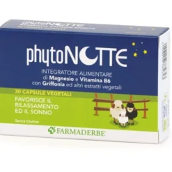 FARMADERBE Srl Farmaderbe Phyto Notte 30 Capsule - Integratore Magnesio e Vitamine