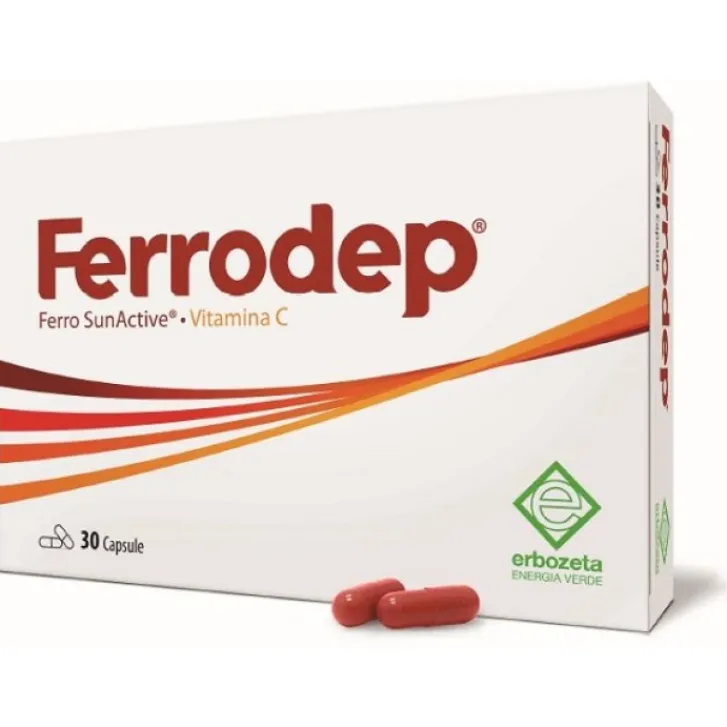 ERBOZETA ELP Ferrodep 30 Capsule - Integratore di Ferro Sale
