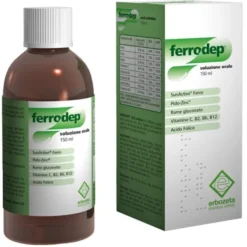ERBOZETA ELP Ferrodep Light Sciroppo 150 ml - Integratore Alimentare Outlet