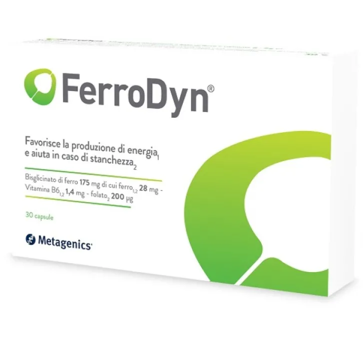 METAGENICS BELGIUM FerroDyn HI 90 Capsule - Integratore di Ferro Discount