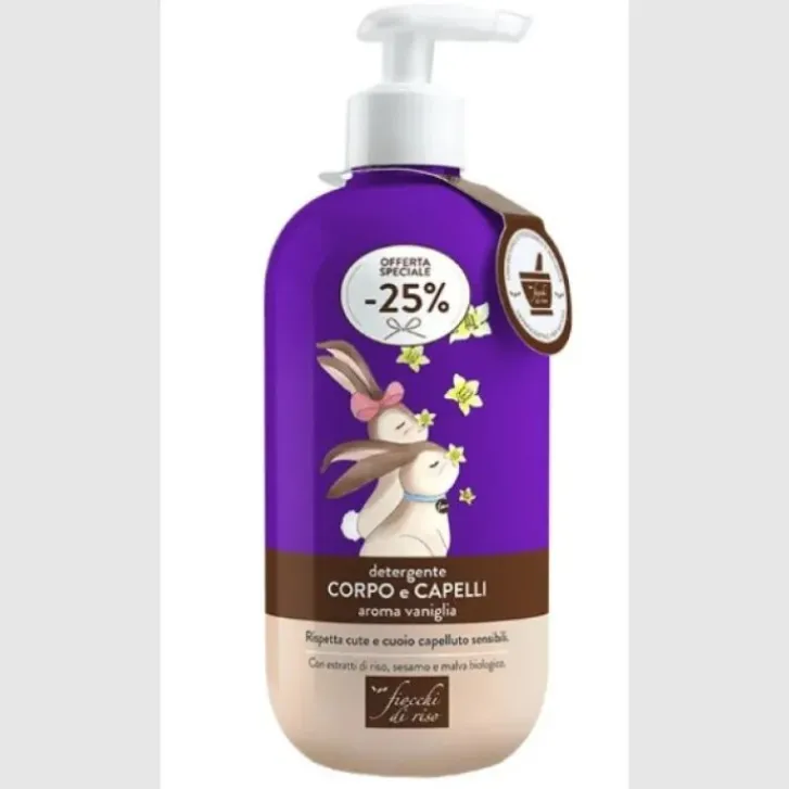 ARTSANA SpA Fiocchi di Riso Detergente Corpo e Capelli Aroma Vaniglia Special Edition 400ml Online