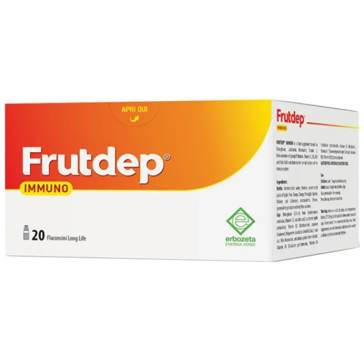 ERBOZETA ELP Frutdep Immuno 20 Flaconcini - Integratore Sistema Immunitario Discount