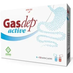 ERBOZETA ELP Gasdep Active 6 + 12 Bustine - Integratore Flora Intestinale Clearance