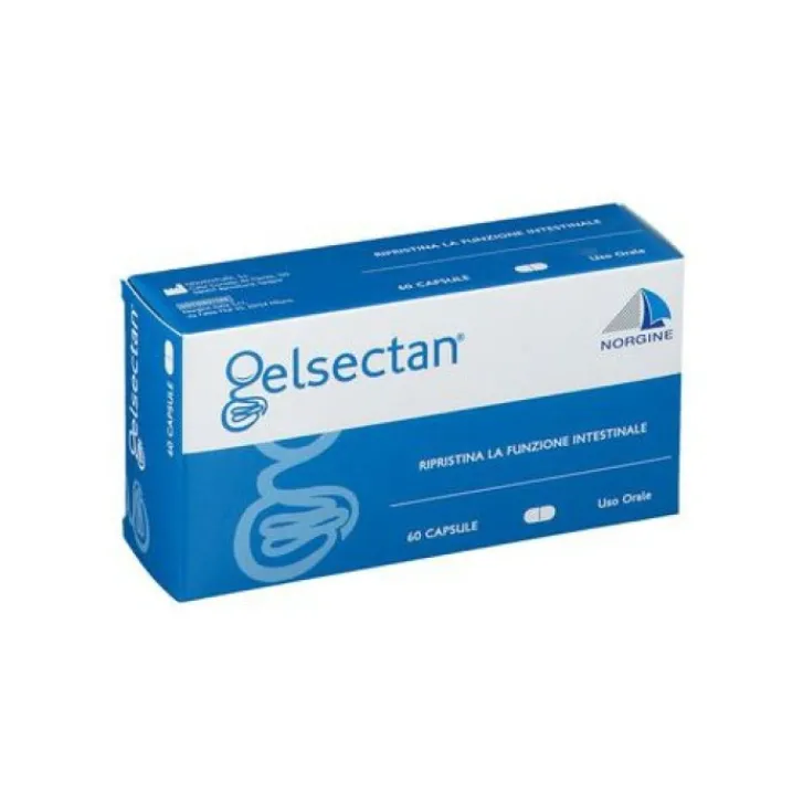 POLIFARMA SpA Gelsectan 60 Capsule - Integratore Intestinale