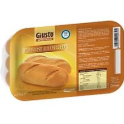 GIULIANI SpA Giusto Aproteico Panini Lunghi Dietetici Aproteici 150 grammi New