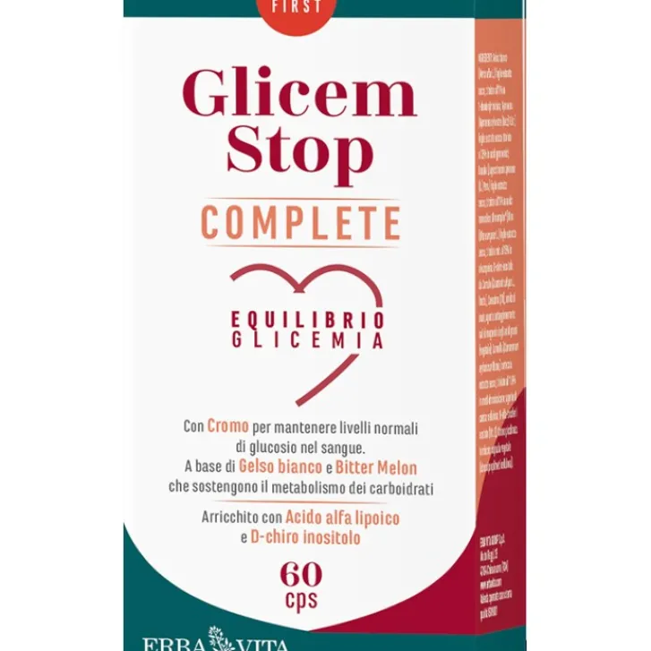 ERBA VITA Glicem Stop 60 capsule - Integratore Controllo Glicemia Online