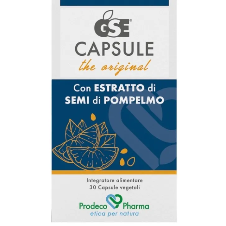PRODECO PHARMA Srl Gse Pompelmo 30 Capsule - Integratore di Semi di Pompelmo New