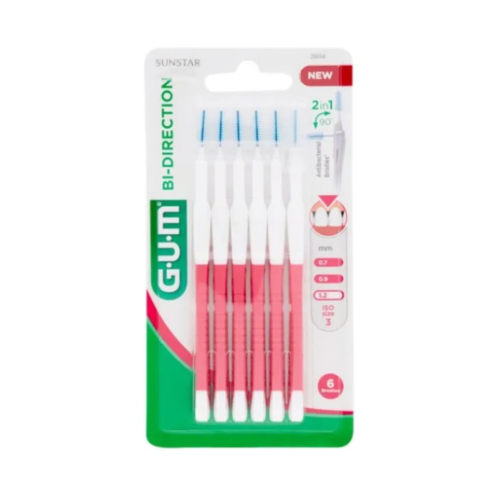 SUNSTAR Gum Bidirezionale 2614 - 1,2 mm 6 pezzi Discount