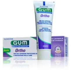 SUNSTAR Gum Ortho Dentifricio Anticarie per Apparecchi Ortodontici 75 ml Hot