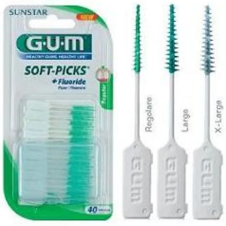 SUNSTAR ITALIANA Srl Gum Soft-Picks Scovolini in Go mma con Fluoro X-Large 40 pezzi Discount