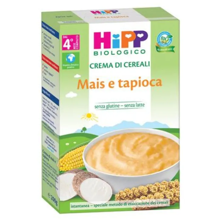 HIPP ITALIA Srl Hipp Bio Crema Cereali Biologica Mais e Tapioca 200 grammi Discount