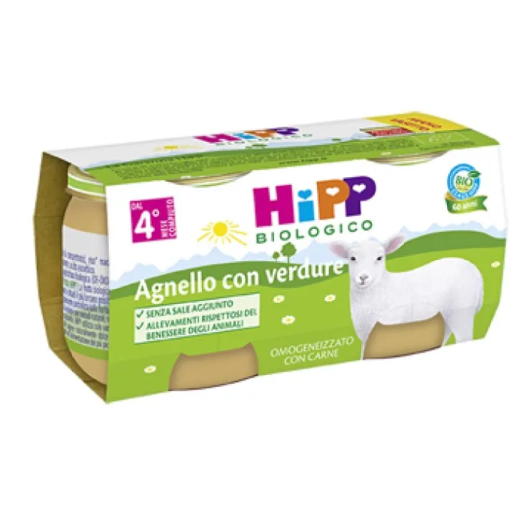 HIPP ITALIA Srl Hipp Bio Omogeneizzato Agnello con Verdure 2 x 80 grammi Online