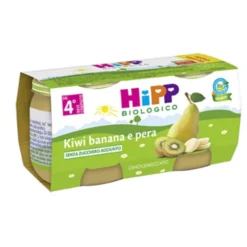 HIPP ITALIA Srl Hipp Bio Omogeneizzato Kiwi Banana e Pera 2 x 80 grammi Hot
