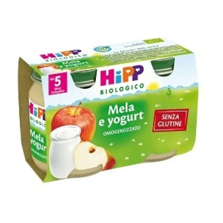 HIPP ITALIA Srl Hipp Bio Omogeneizzato Mela e Yogurt 2 x 125 grammi Clearance