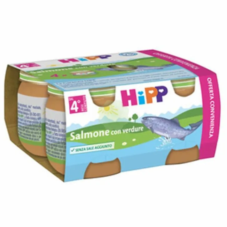 HIPP ITALIA Srl Hipp Bio Omogeneizzato Salmone con Verdure 4 x 80 grammi Online