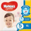 PERFETTI KIMBERLY Huggies Unistar Pannolini Taglia 5 (11-19Kg) 15 pezzi Outlet