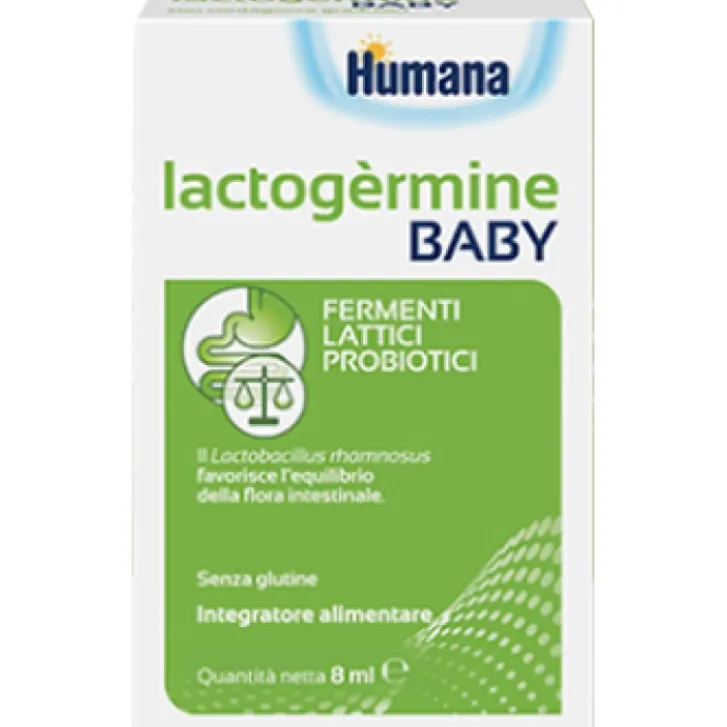 HUMANA ITALIA SpA Humana Lactogermine Baby Gocce Flacone 7,5 grammi - Integratore Alimentare Best