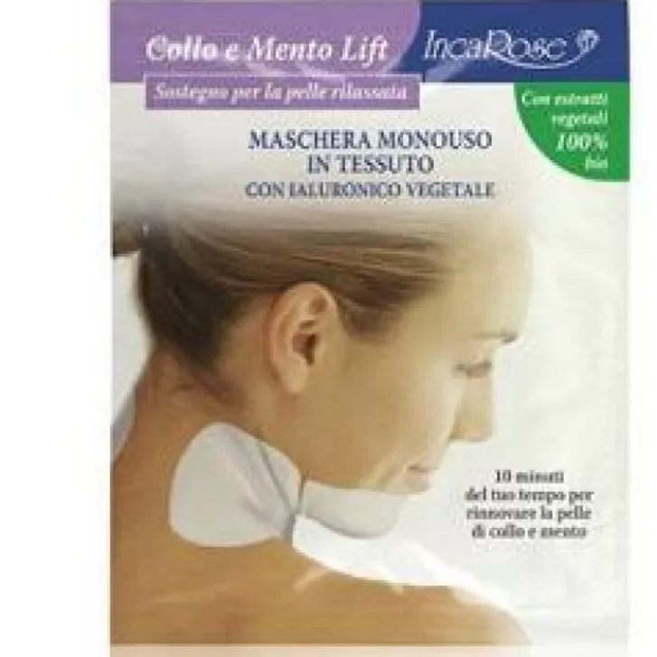 DIVA SRL Incarose Maschera Trattamento Lifting Collo-Mento Monouso 1 pezzo New