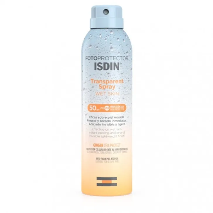 ISDIN Fotoprotector Spray Solare Trasparente Wet Skin SPF 50+ Protezione Corpo 250 ml Sale