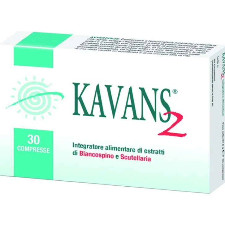 NATURAL BRADEL Kavans 2 30 Compresse - Integratore Alimentare Online