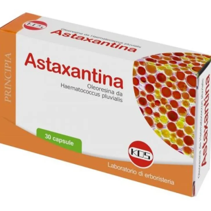 KOS Srl Kos Astaxantina 30 capsule - Integratore Alimentare Hot