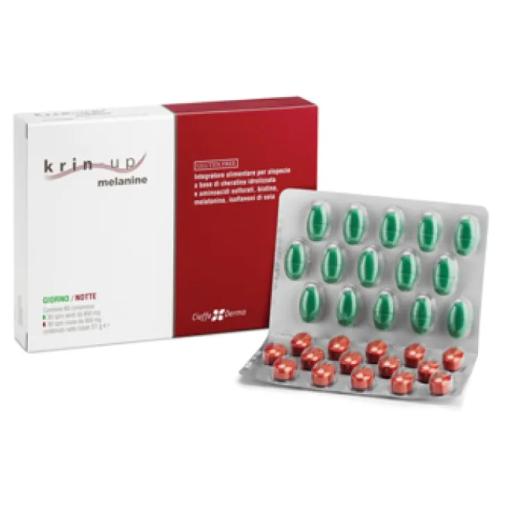 CIEFFE DERMA Srl Krin Up Melanine 60 Compresse - Integratore Benessere della Pelle Hot