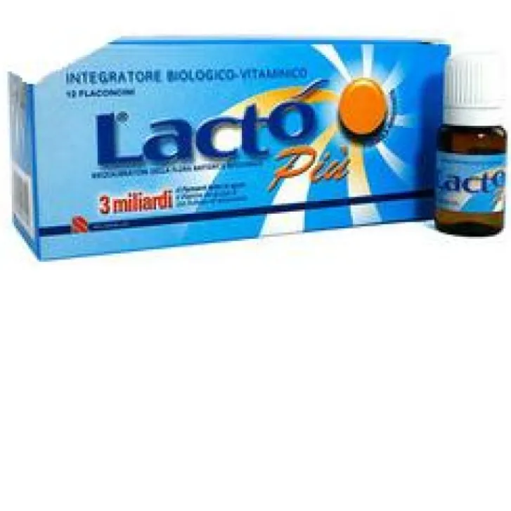 RECORDATI OTC Lacto' Più 3 Miliardi 12 Flaconcini - Integratore Fermenti Lattici in Spore Outlet