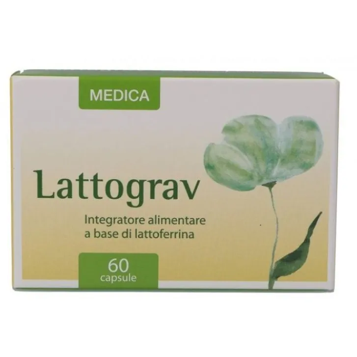MEDICA Sas Lattograv 60 Capsule - Integratore Alimentare di Lattoferrina Sale