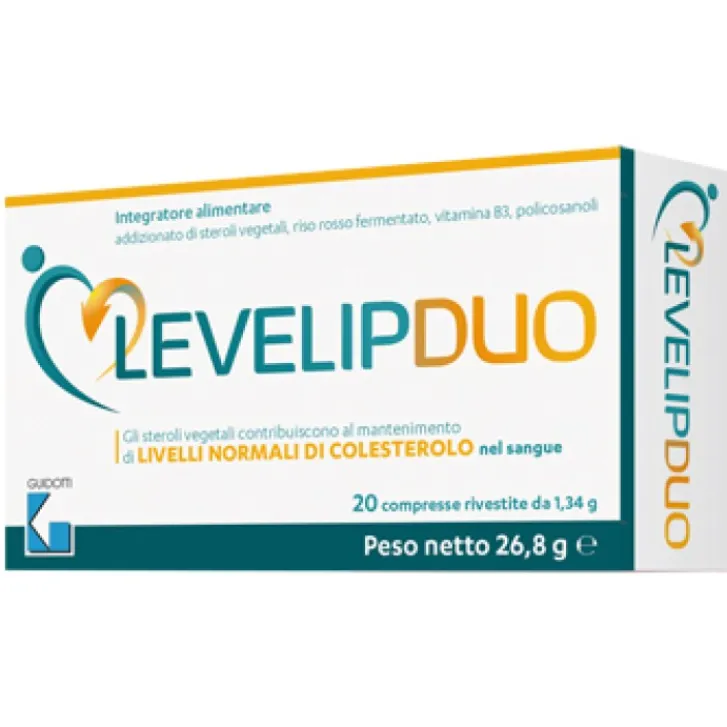 LABORATORI GUIDOTTI SpA LevelipDuo 20 Compresse - Integratore per il Colesterolo Discount