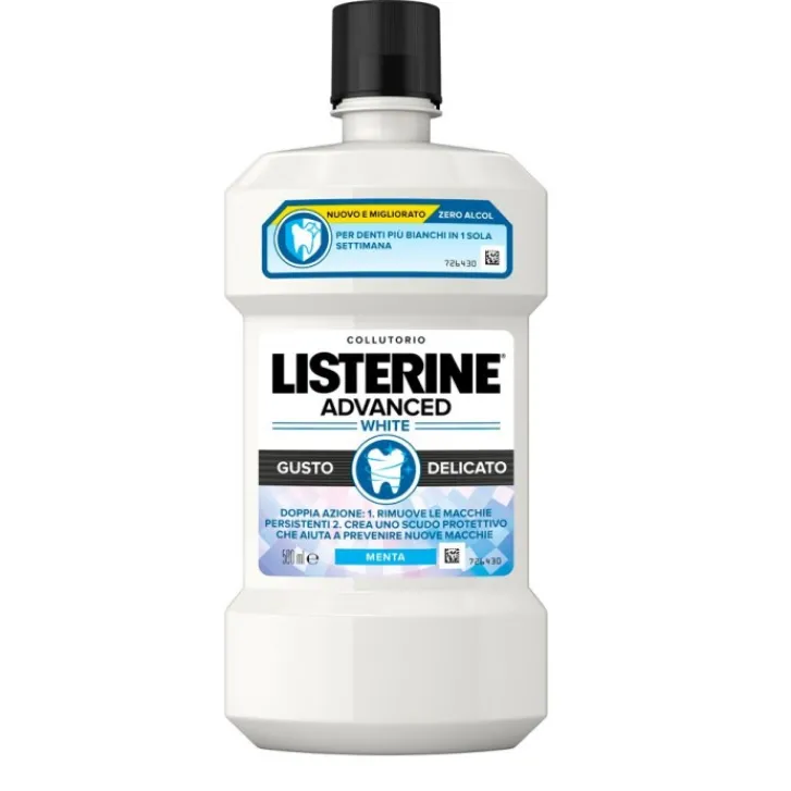 JOHNSON & JOHNSON SpA Listerine Collutorio Advanced White Gusto Delicato 500 ml Best