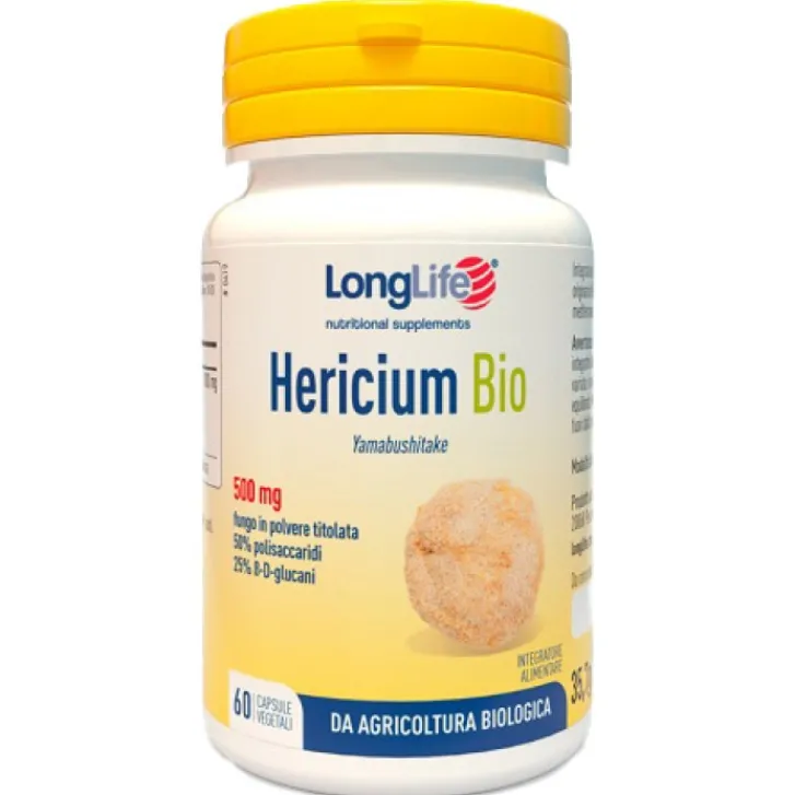 LONGLIFE Srl Longlife Hericium Bio 60 Capsule - Integratore Difese Immunitarie Discount