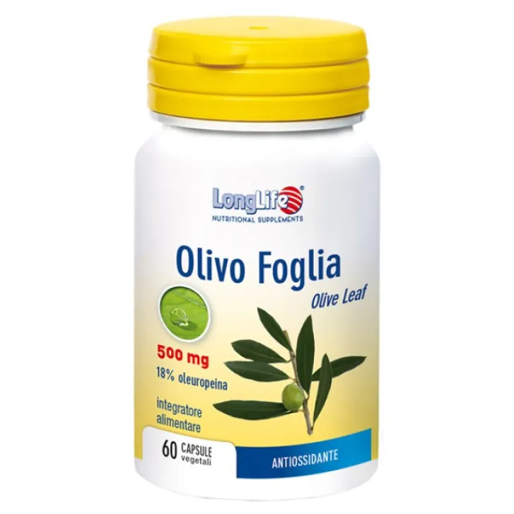 LONGLIFE Srl Longlife Olivo Foglia 60 Capsule - Integratore Antiossidante