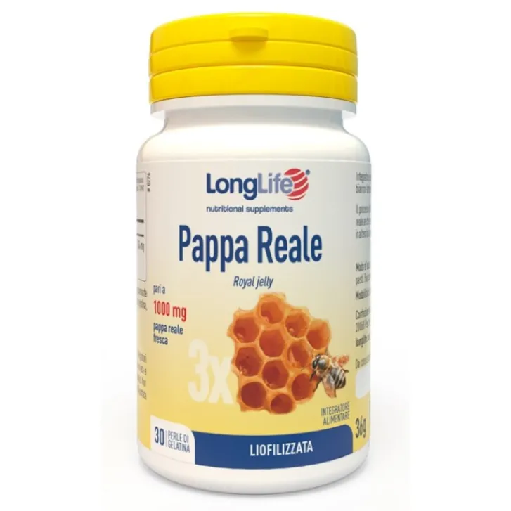 LONGLIFE Srl Longlife Pappa Reale 30 Perle - Integratore Tonico Outlet