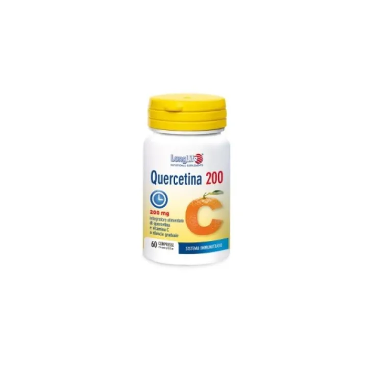 LONGLIFE Srl Longlife Quercetina 200 60 compresse - Integratore Difese Immunitarie Outlet
