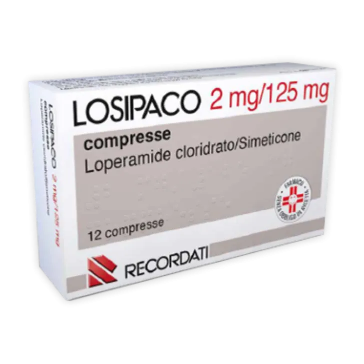 RECORDATI SpA Losipaco 2 mg + 125 grammi Antidiarrea 12 Compresse Outlet