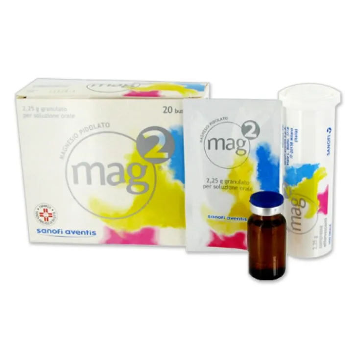 SANOFI SpA Mag2 con 1,5g Magnesio Pidolato 20 Flaconcini New