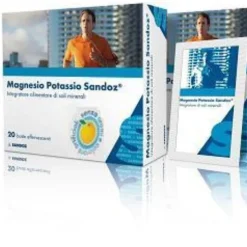 SANDOZ Magnesio e Potassio 20 Bustine - Integratore Vitamine e Sali Minerali Best