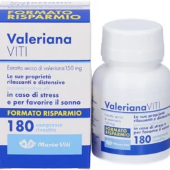 MARCO VITI FARMACEUTICI SpA Marco Viti Valeriana 180 Compresse - Integratore Sonno e Rilassamento Hot