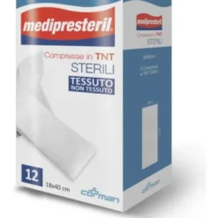 CORMAN SpA Medipresteril compresse TNT 18x40 cm 12 pezzi Clearance