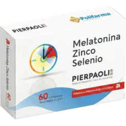 POLIFARMA SpA Melatonina Zinco Selenio Dr. Pierpaoli 60 Compresse - Integratore per il Sonno New