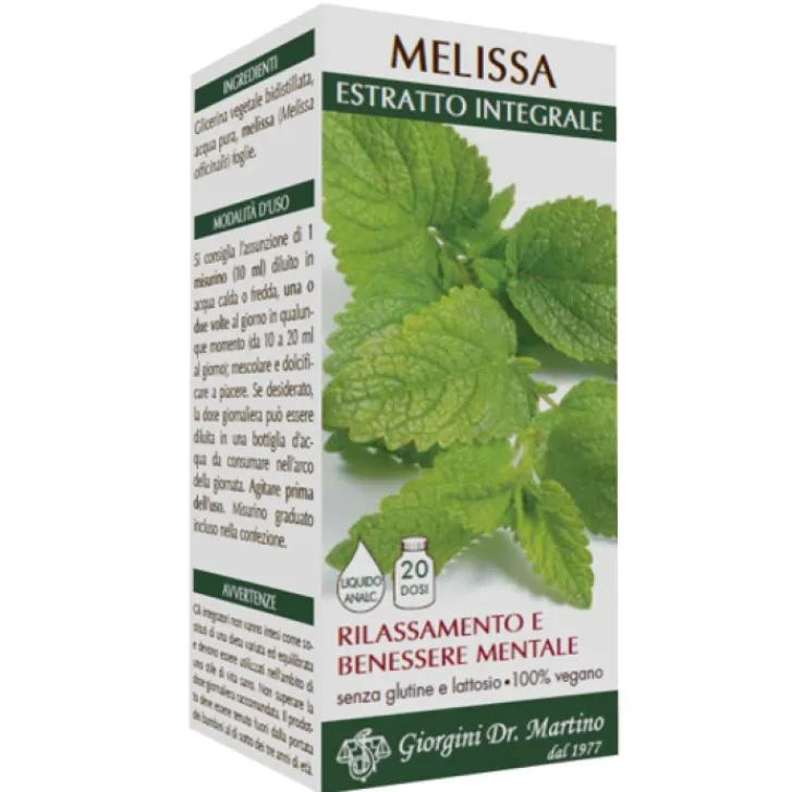 GIORGINI SER-VIS SRL Melissa Estratto Integrale Dr. Giorgini 200 ml - Integratore Benessere Mentale Clearance