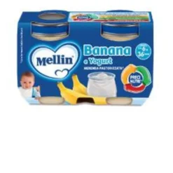 MELLIN Merenda Yogurt Banana 2 x 120 grammi New