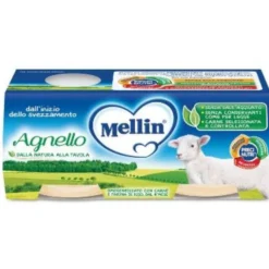 MELLIN Omogeneizzato Agnello 2 x 80 grammi Discount