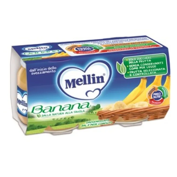 DANONE NUTRICIA SpA SOC.BEN. Mellin Omogeneizzato Banana 2 x 100 grammi Outlet