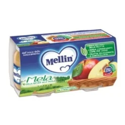 MELLIN Omogeneizzato Mela 2 x 100 grammi Sale